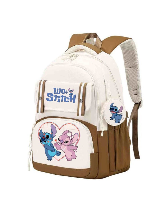 Stitch fashion children's backpack junior high school students reduce the burden on schoolbags - Image 1